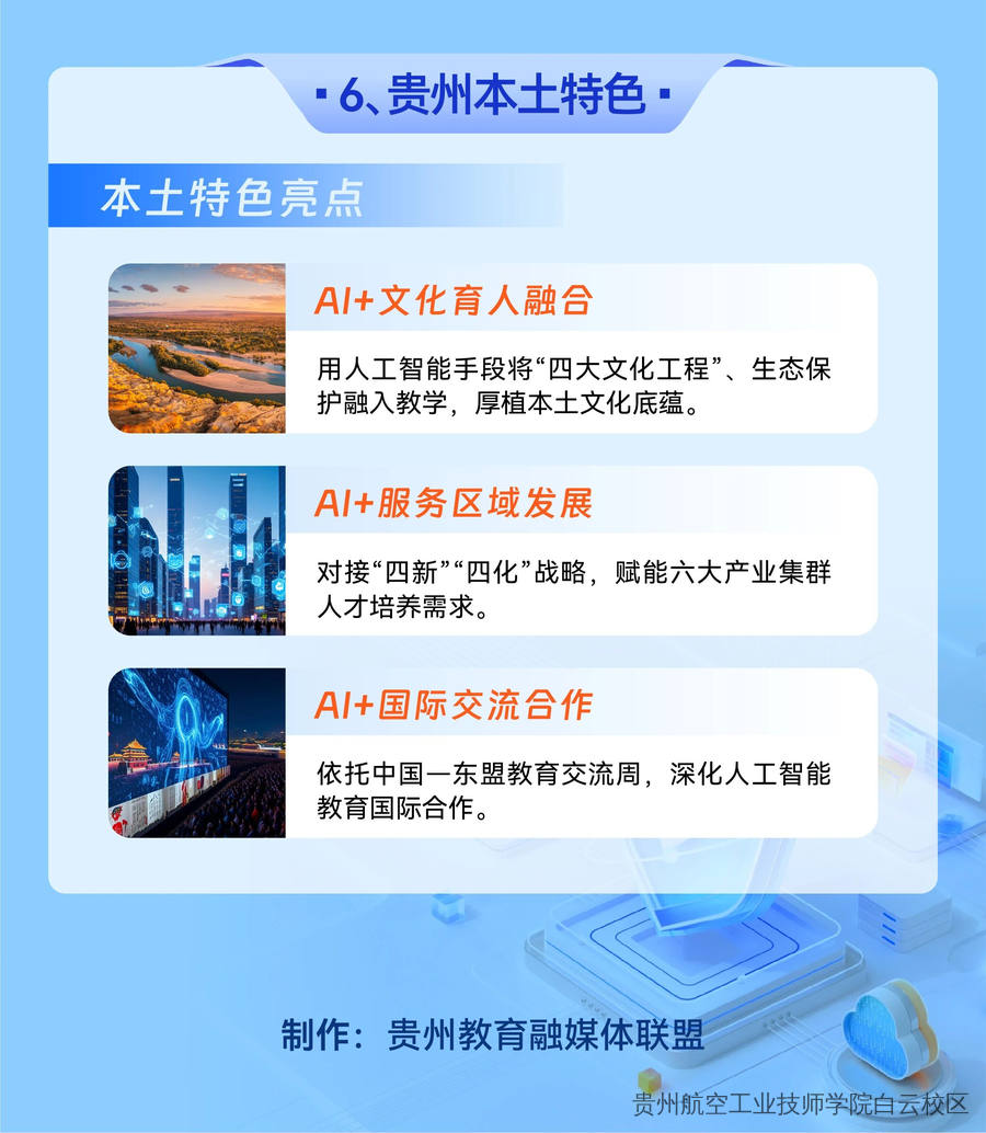一图读懂 | 贵州省推进人工智能赋能教育行动方案（2026-2030年）
