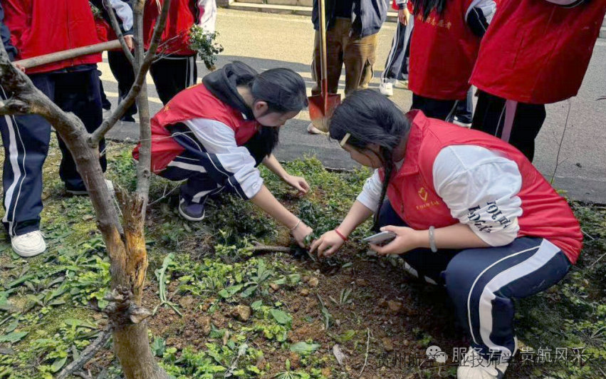 贵航白云校区“播种绿色希望 践行青春担当”植树节主题活动顺利开展
